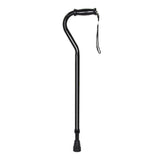 McKesson Offset Cane Steel 29-3/4 to 37-3/4 Inch Height Black (1065217_CS) 6/CS