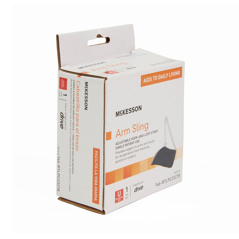 McKesson Arm Sling D-Ring / Hook and Loop Strap Closure One Size Fits Most (1103381_EA) 1/EA