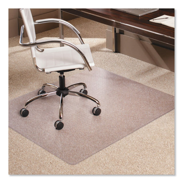 ES Robbins® EverLife Moderate Use Chair Mat for Low Pile Carpet, Rectangular, 46 x 60, Clear (ESR128371)