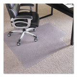 ES Robbins® EverLife Intensive Use Chair Mat for High Pile Carpet, Rectangular with Lip, 36 x 48, Clear (ESR124054) Each