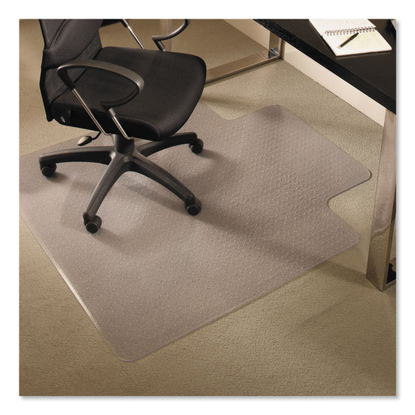 ES Robbins® EverLife Chair Mats for Medium Pile Carpet with Lip, 45 x 53, Clear (ESR122173)