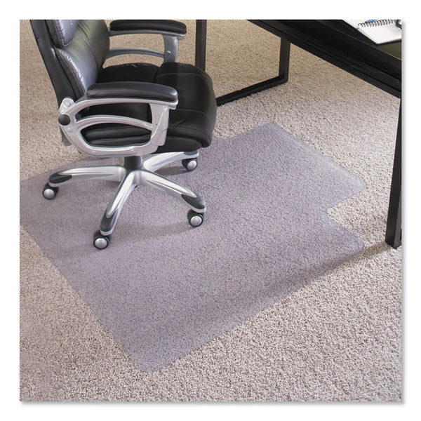 ES Robbins® EverLife Intensive Use Chair Mat for High Pile Carpet, Rectangular with Lip, 45 x 53, Clear (ESR124154)