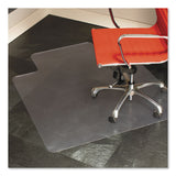 ES Robbins® EverLife Chair Mat for Hard Floors, Heavy Use, Rectangular with Lip, 45 x 53, Clear (ESR132123) Each