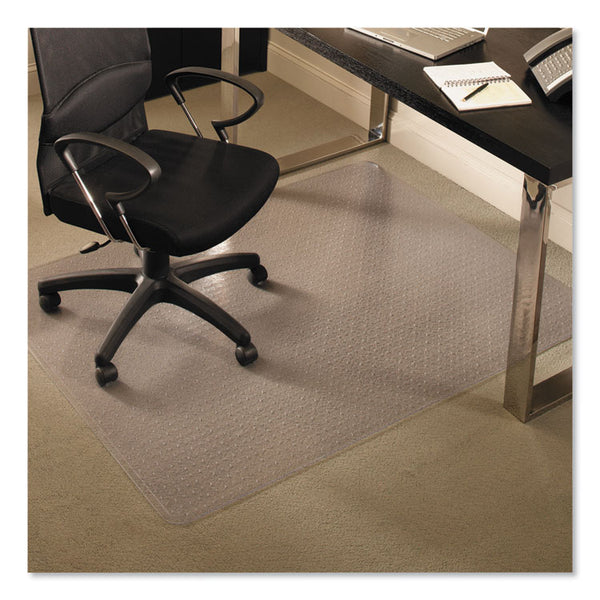 ES Robbins® EverLife Chair Mats for Medium Pile Carpet, Rectangular, 46 x 60, Clear (ESR122371)