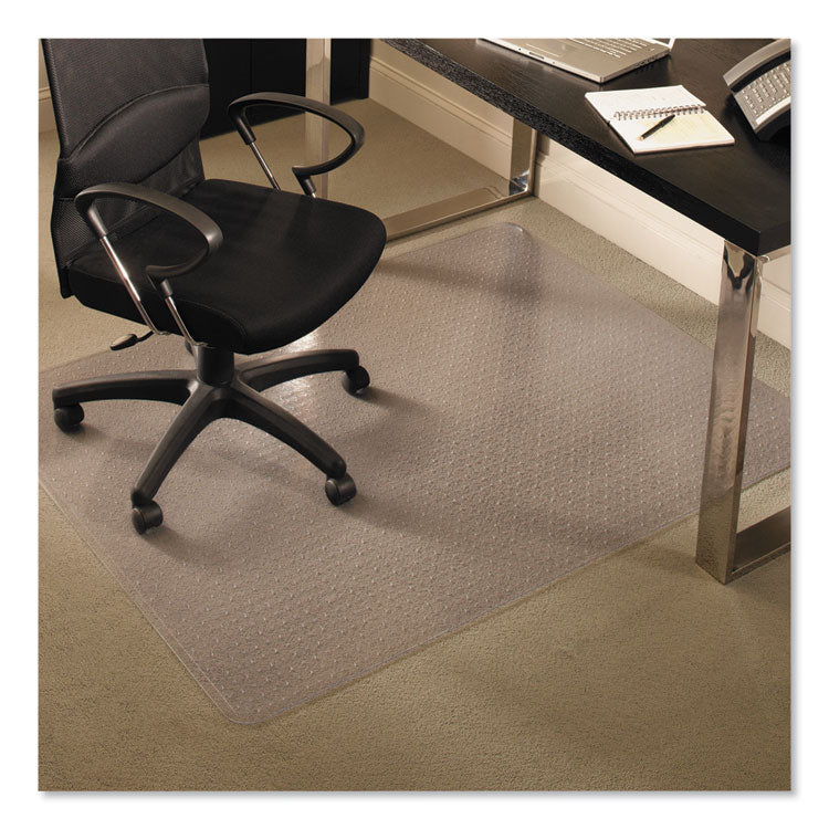 ES Robbins® EverLife Chair Mats for Medium Pile Carpet, Rectangular, 46 x 60, Clear (ESR122371) Each