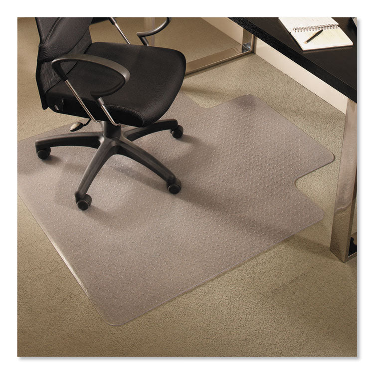 ES Robbins® EverLife Chair Mats for Medium Pile Carpet With Lip, 36 x 48, Clear (ESR122073) Each