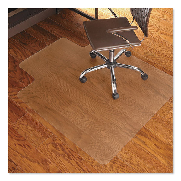 ES Robbins® EverLife Chair Mat for Hard Floors, Light Use, Rectangular with Lip, 45 x 53, Clear (ESR131823)