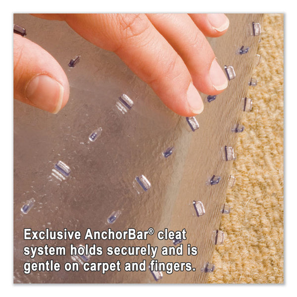 ES Robbins® EverLife Intensive Use Chair Mat for High Pile Carpet, Rectangular, 46 x 60, Clear (ESR124377)