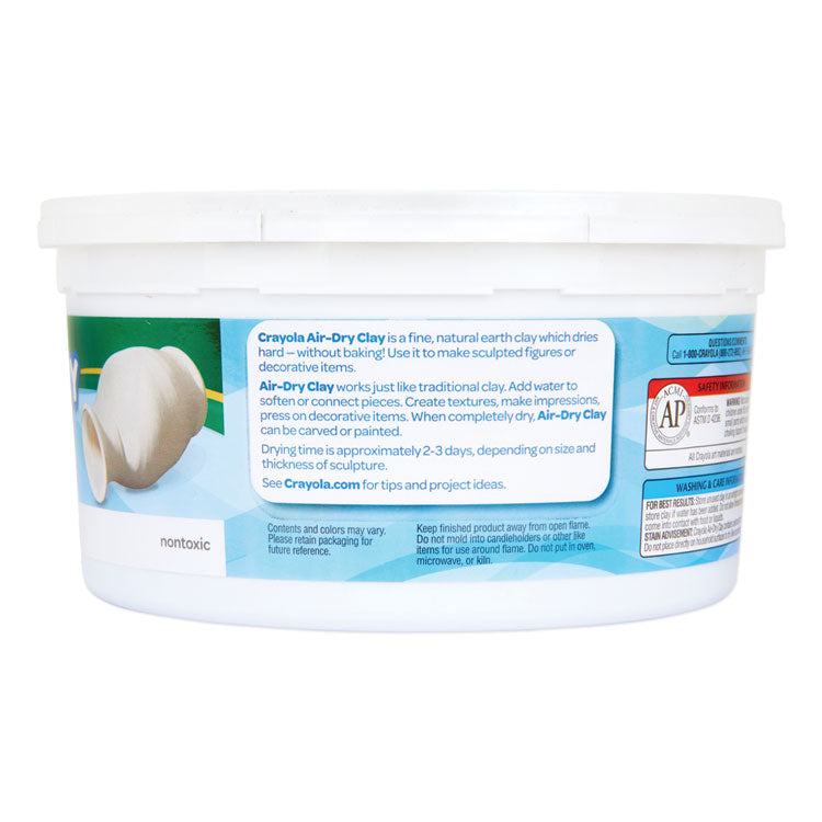 Crayola® Air-Dry Clay,White,  2.5 lbs (CYO575050) Each