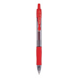 Pilot® G2 Premium Gel Pen, Retractable, Bold 1 mm, Red Ink, Smoke/Red Barrel, Dozen (PIL31258)