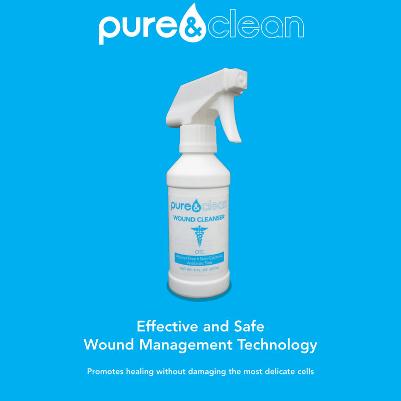 Pure&Clean® Wound Cleanser 8 oz. Spray Bottle NonSterile Antimicrobial (1046002_BT) 1/BT