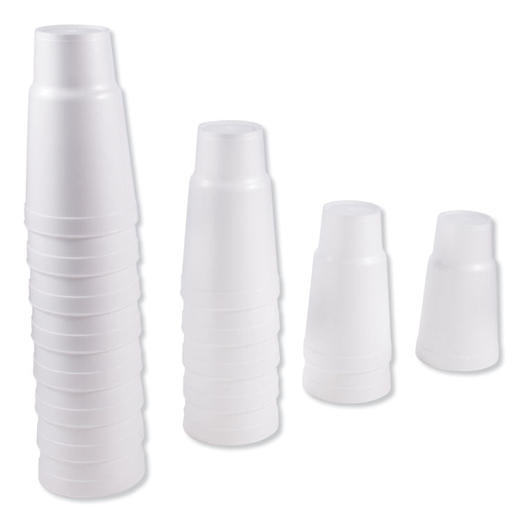 Dart® Foam Drink Cups, 32 oz, White, 16/Bag, 25 Bags/Carton (DCC32AJ20)