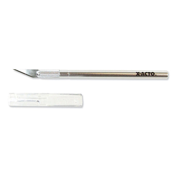X-ACTO® No. 1 Z-Series Precision Utility Knife with Replaceable Steel Blade, Safety Cap, Silver (EPIXZ3601) Each