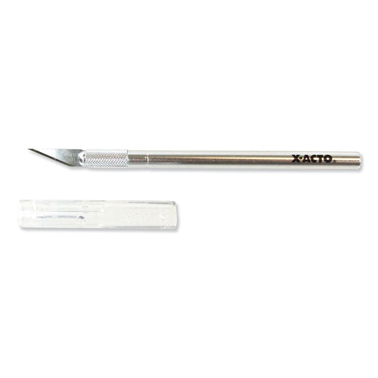 X-ACTO® No. 1 Z-Series Precision Utility Knife with Replaceable Steel Blade, Safety Cap, Silver (EPIXZ3601) Each
