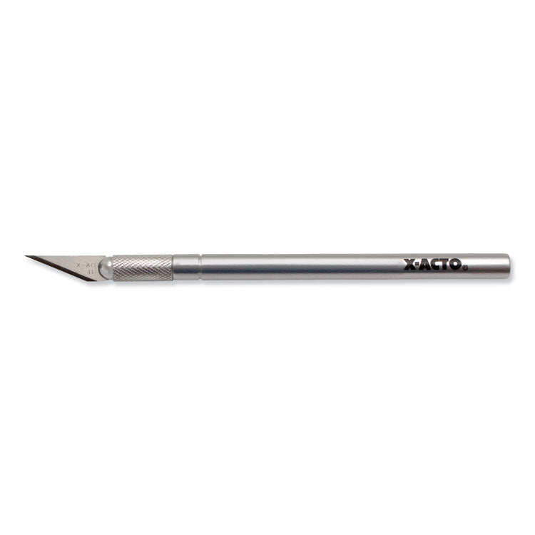 X-ACTO® No. 1 Z-Series Precision Utility Knife with Replaceable Steel Blade, Safety Cap, Silver (EPIXZ3601) Each