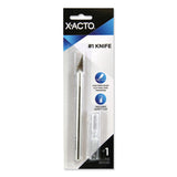 X-ACTO® No. 1 Z-Series Precision Utility Knife with Replaceable Steel Blade, Safety Cap, Silver (EPIXZ3601) Each