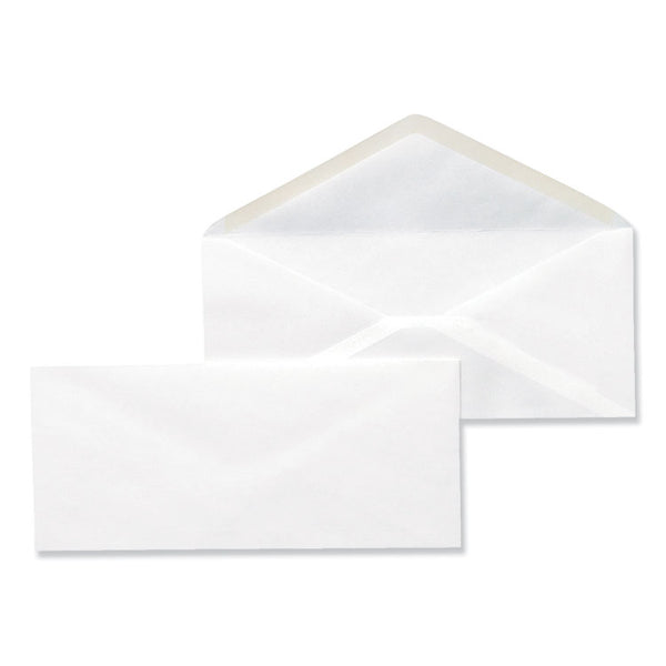 Universal® Open-Side Business Envelope, #10, Monarch Flap, Gummed Closure, 4.13 x 9.5, White, 500/Box (UNV35210)