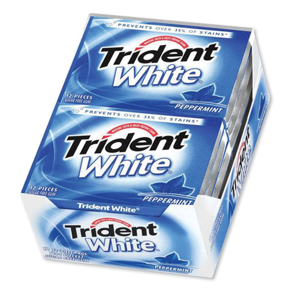 Trident® Sugar-Free Gum, Peppermint, 12 Sticks/Pack, 9 Packs/Box (CDBAMC67608)