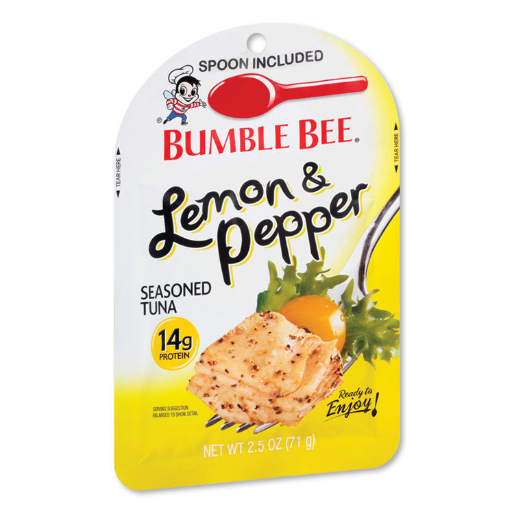 Bumble Bee® Ready to Enjoy Seasoned Tuna, Lemon and Pepper, 2.5 oz Pouch, 12/Carton (BBYKAR24064)