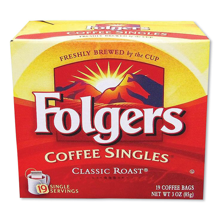 Folgers® Coffee Filter Packs, Classic Roast, 0.16 oz, 19/Pack (FOLPRO29764)