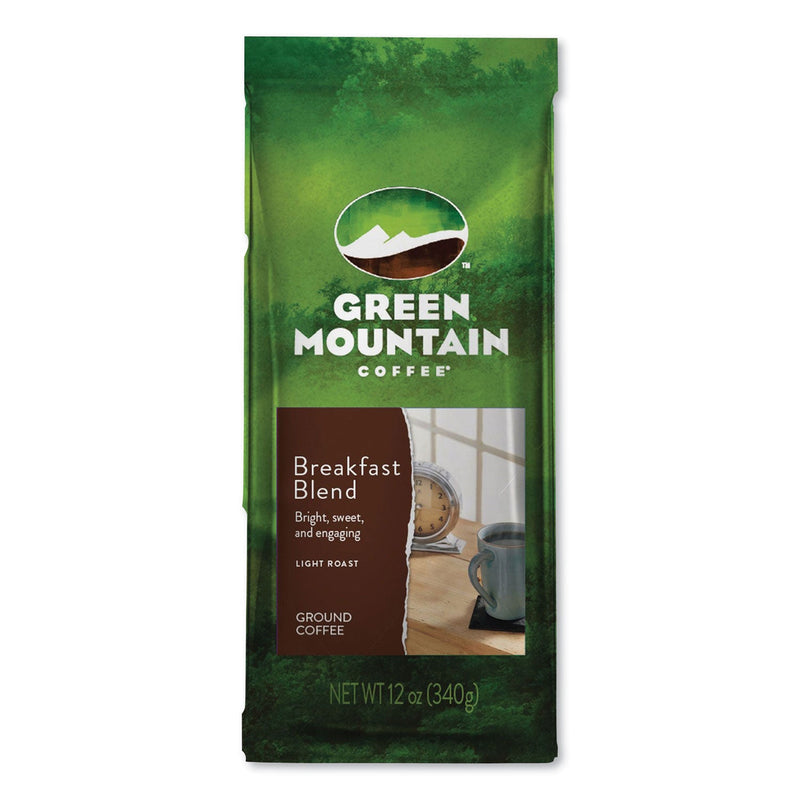 Green Mountain Coffee® Breakfast Blend Ground Coffee, 12 oz Bag (GMT38520) Each