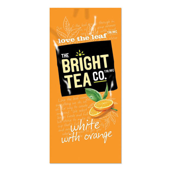 The Bright Tea Co. Tea Freshpack Pods, White with Orange, 0.05 oz, 100/Carton (MDKMDRB504) Case of 100