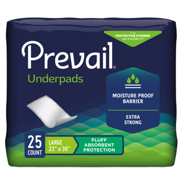 Prevail® Disposable Underpad 23 X 36 Inch Fluff Light Absorbency (1227006_PK) 25/PK