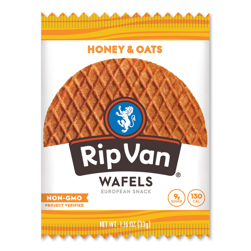 Wafels - Single Serve, Honey and Oats, 1.16 oz Pack, 12/Box (RVW00336) Box of 12