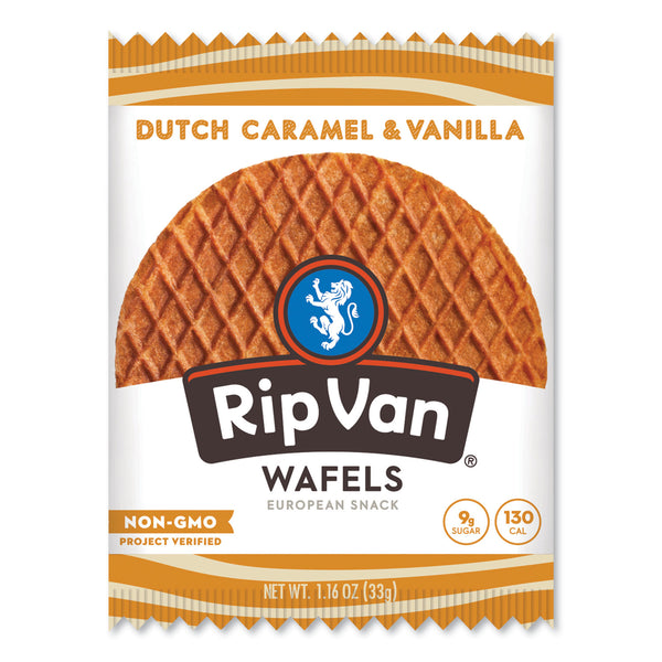 Wafels - Single Serve, Dutch Caramel and Vanilla, 1.16 oz Pack, 12/Box (RVW00334) Box of 12