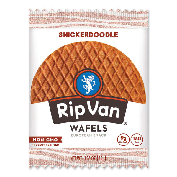 Rip Van® Wafels - Single Serve, Snickerdoodle, 1.16 oz Pack, 12/Box (RVWRVW00377)