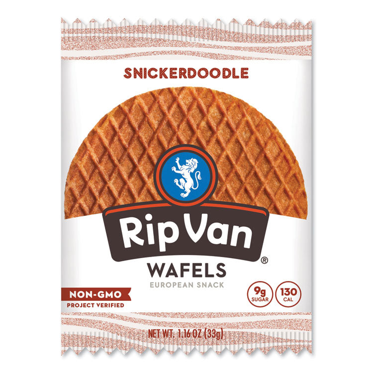 Rip Van® Wafels - Single Serve, Snickerdoodle, 1.16 oz Pack, 12/Box (RVWRVW00377) Box of 12