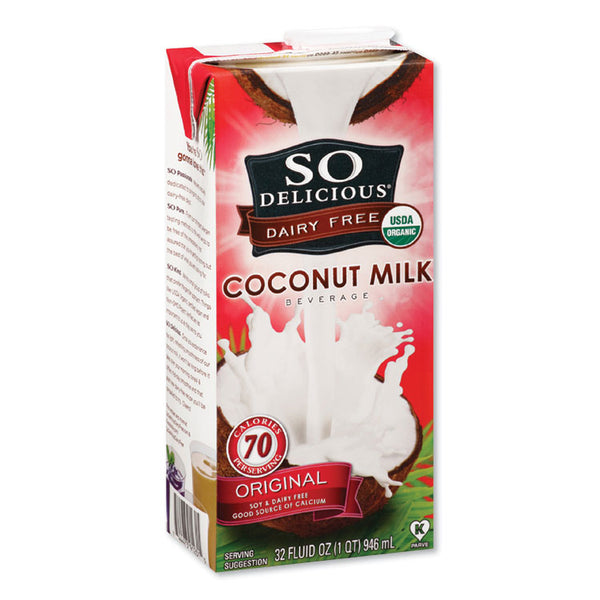 SO Delicious® Coconut Milk, Original, 32 oz Aseptic Box (SLKWWI12312)