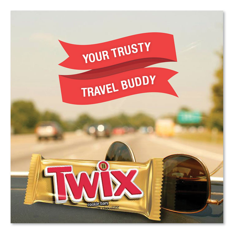 Twix® Sharing Size Chocolate Cookie Bar, 3.02 oz, 24/Box (TWX35387) Box of 24