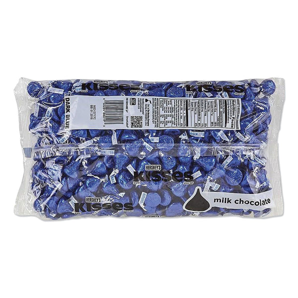 Hershey®'s KISSES, Milk Chocolate, Dark Blue Wrappers, 66.7 oz Bag (HRS60194) Each