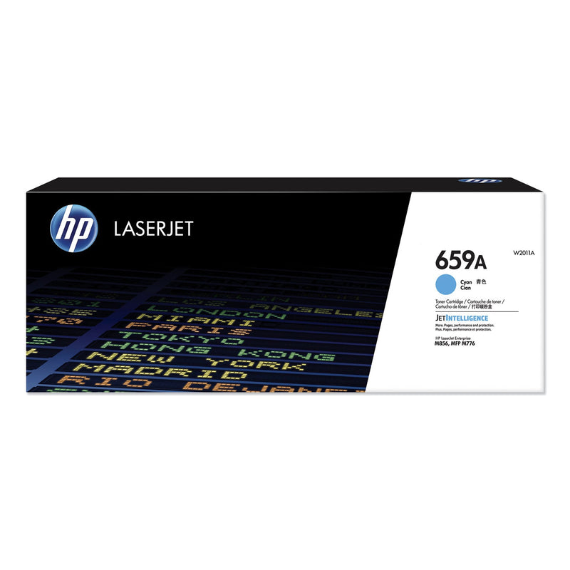 HP HP 659A, (W2011A) Cyan Original LaserJet Toner Cartridge (HEWW2011A) Each