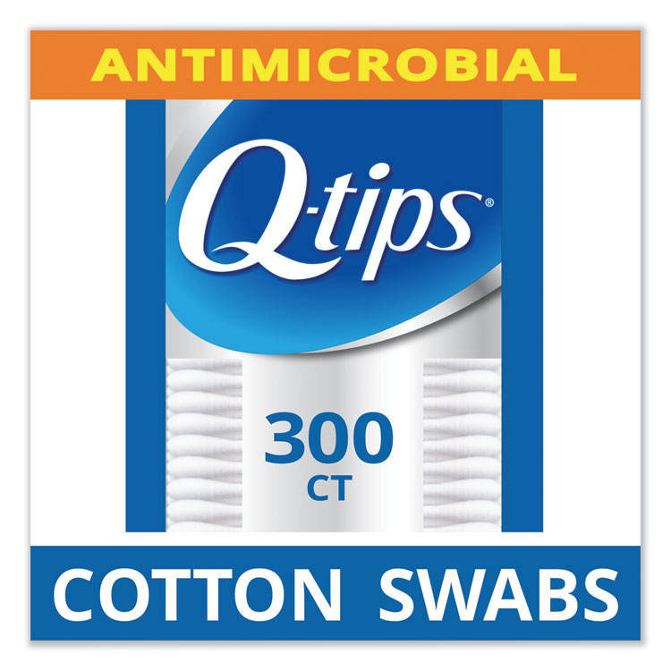 Q-tips® Cotton Swabs, Antibacterial, 300/Pack (UNI17900PK) Pack of 300