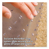 ES Robbins® Natural Origins Chair Mat for Carpet, 46 x 60, Clear (ESR141052) Each