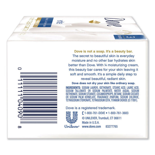 Dove® White Beauty Bar, Light Scent, 3.17 oz, 3/Pack (UNI04090PK) Pack of 3