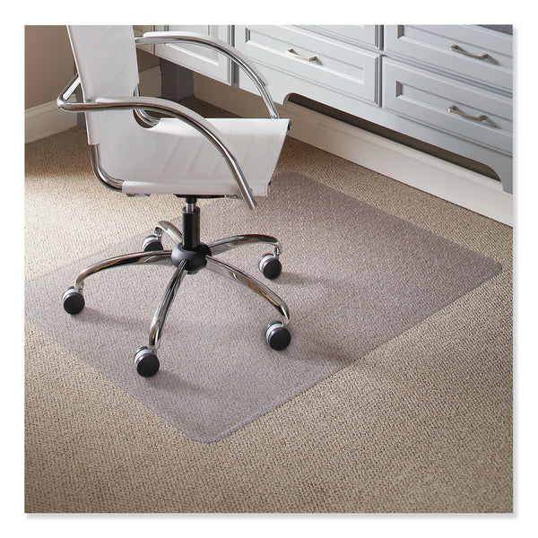 EverLife Light Use Chair Mat for Flat to Low Pile Carpet, Rectangular, 46 x 60, Clear (ESR120301) Each