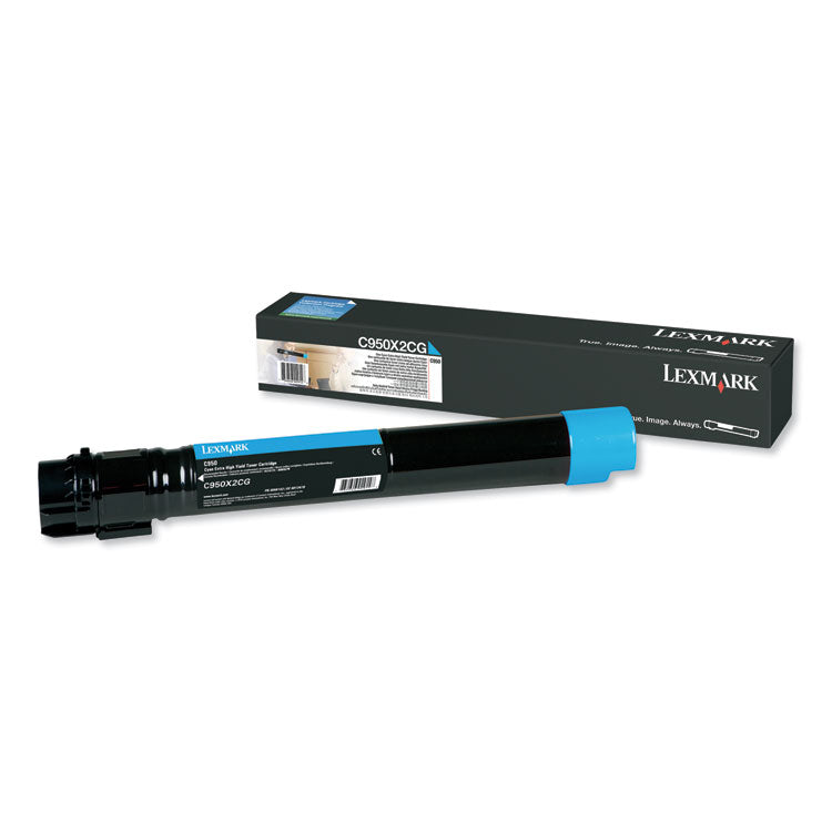 Lexmark™ C950X2CG Extra High-Yield Toner, 22,000 Page-Yield, Cyan (LEXC950X2CG)