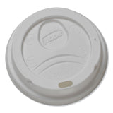 Dixie® Dome Hot Drink Lids, Fits 8 oz Cups, White, 100/Sleeve, 10 Sleeves/Carton (DXED9538)