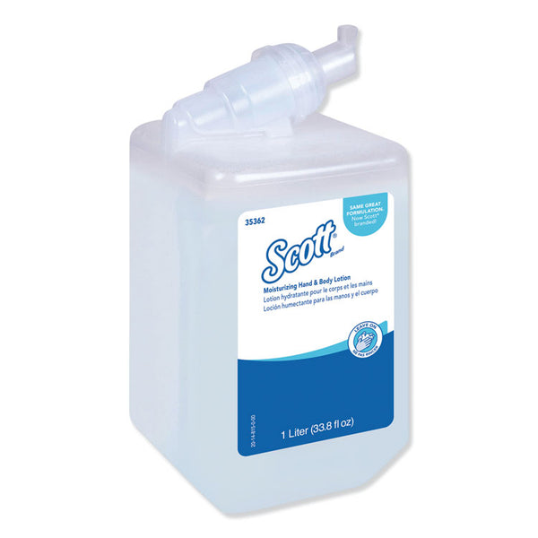 Scott® Moisturizing Hand and Body Lotion, 1 L Bottle, Fresh Scent, 6/Carton (KCC35362CT) 1 Case