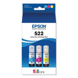 Epson® T522520-S (T522) Ultra High-Capacity Ink, Cyan/Magenta/Yellow, 3/Pack (EPST522520S) Each