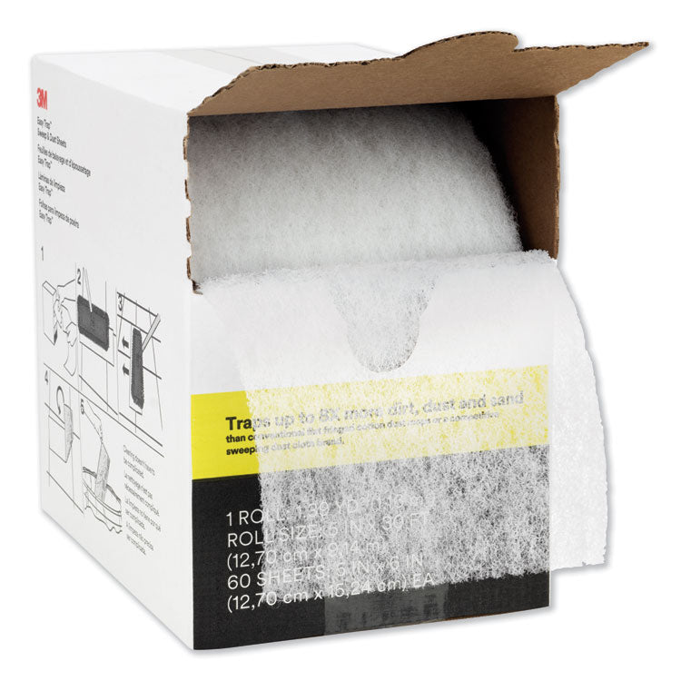 3M™ Easy Trap Duster, 5" x 30 ft, White, 60 Sheet Roll/Box, 8 Boxes/Carton (MMM59032WCT)