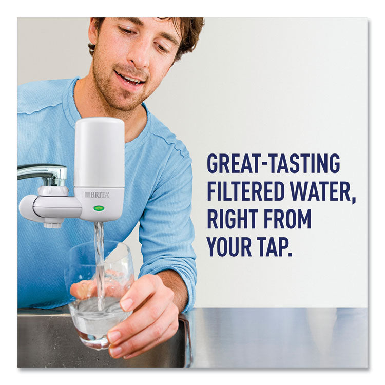 Brita® On Tap Faucet Water Filter System, White (CLO42201) Each