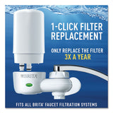 Brita® On Tap Faucet Water Filter System, White (CLO42201) Each