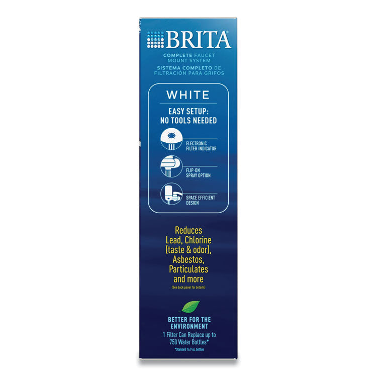 Brita® On Tap Faucet Water Filter System, White (CLO42201) Each