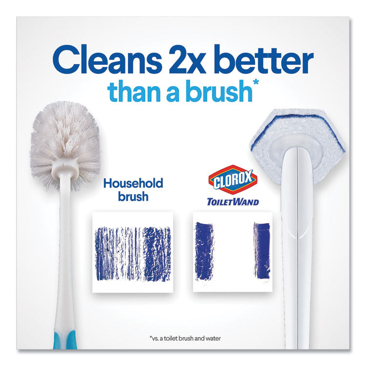 Clorox® ToiletWand Disposable Toilet Cleaning System: Handle, Caddy and Refills, White (CLO03191)