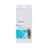 McKesson Wrist Brace with Abducted Thumb Aluminum / Foam / Spandex / Plastic Right Hand Black Large (1159142_EA) 1/EA