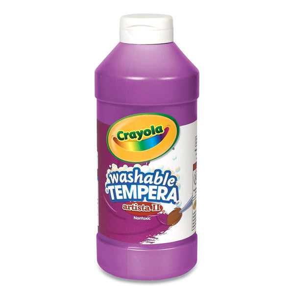 Crayola® Artista II Washable Tempera Paint, Violet, 16 oz Bottle (CYO543115040)